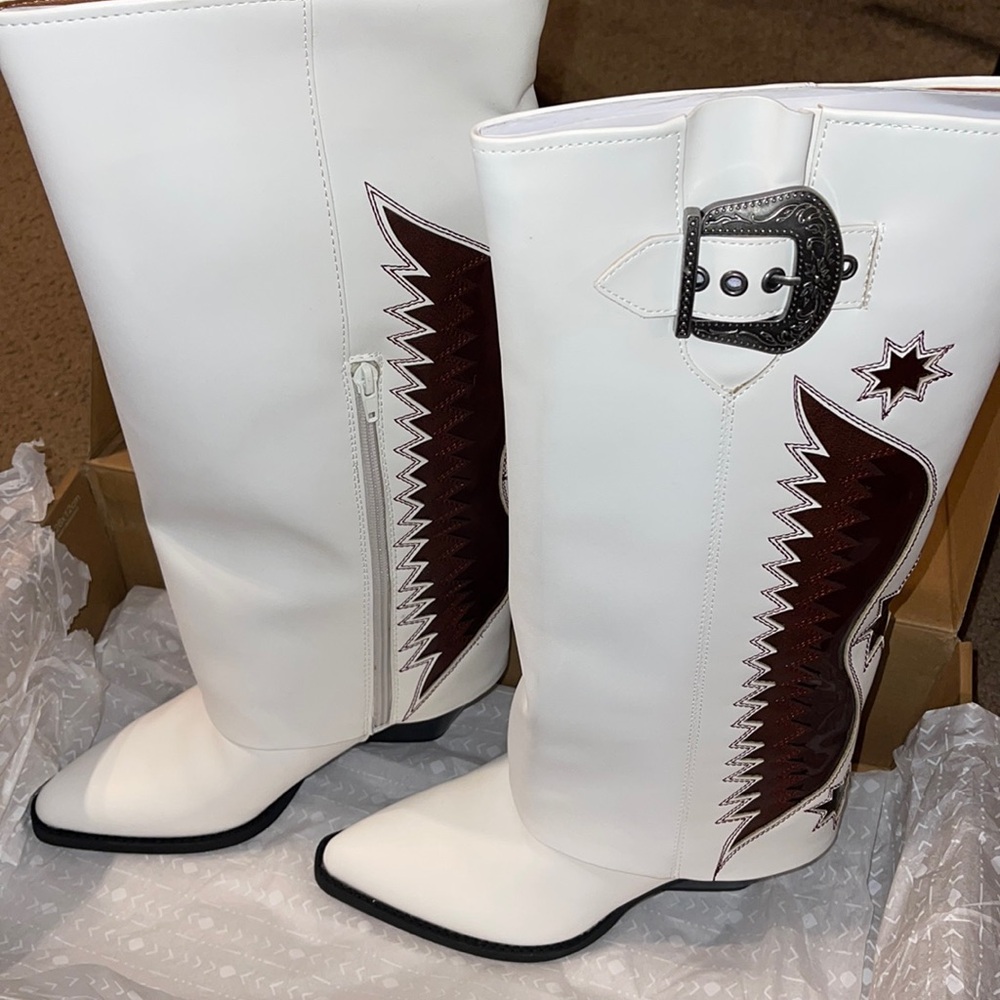 White Cowboy Boots